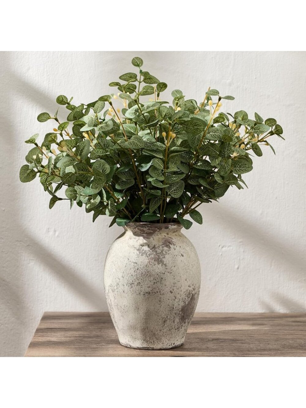 5.94" Ceramic Terracotta Farmhouse Rustic Vase for Living Room Home Decoration
